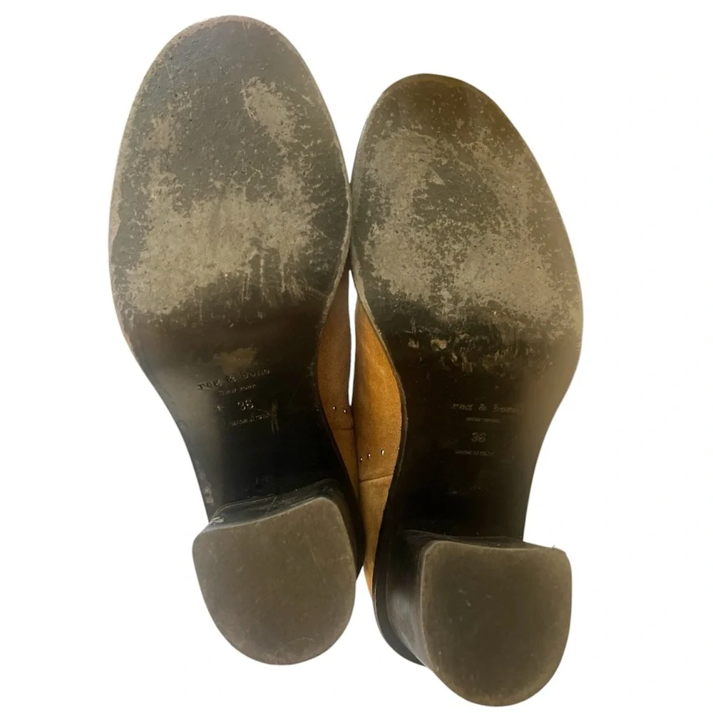 Rag & Bone Willow Stud Suede Leather Boots Size 36